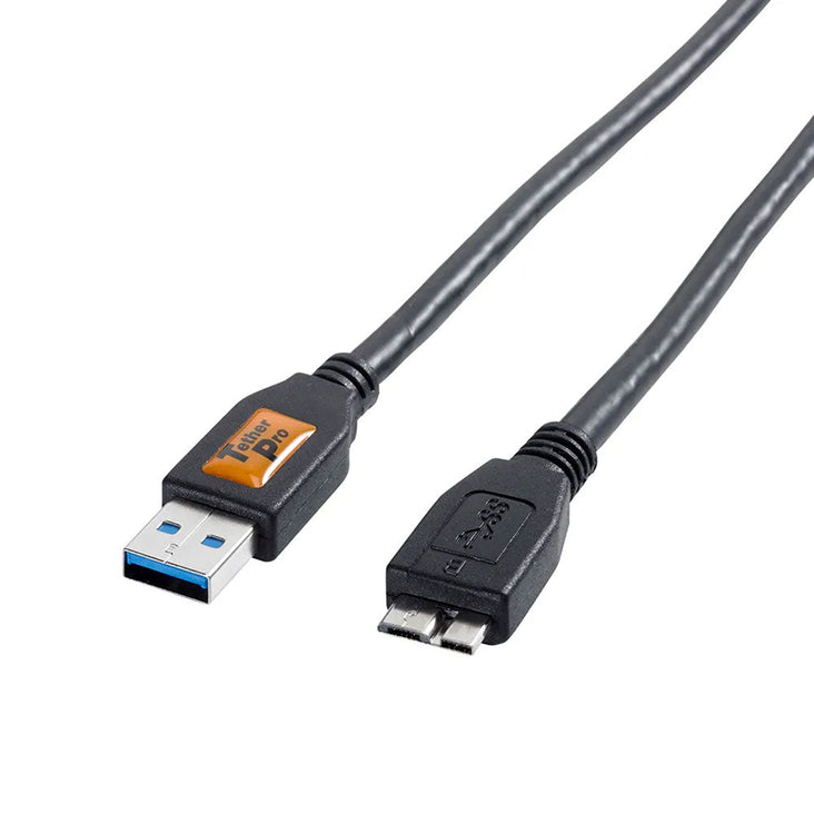 Tether Tools TetherPro USB 3.0 Type-A to Micro-USB Type-B 3.0 Cable 4.6m (Black)