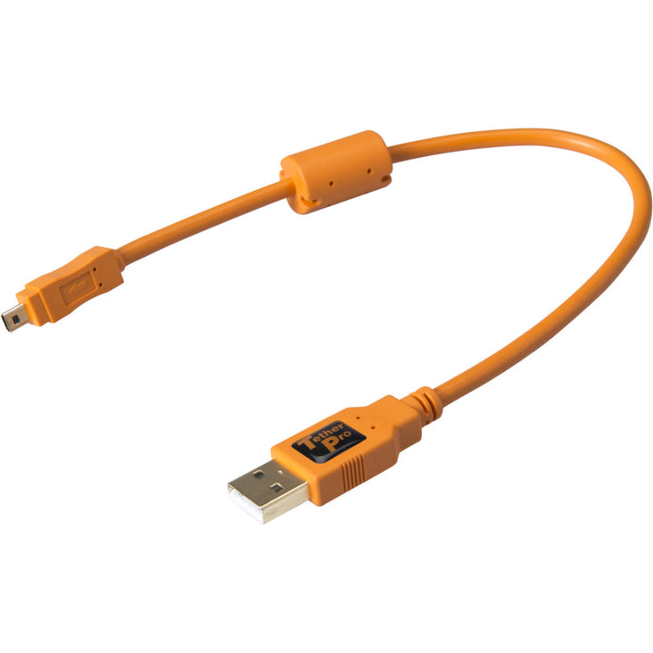 Tether Tools TetherPro USB-A 2.0 to Mini-B 8-Pin Cable (1')