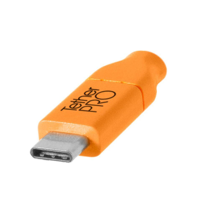 Tether Tools TetherPro USB-C to USB 2.0 Mini-B 5-Pin 4.6m Hi-Vis Orange (DEMO STOCK)