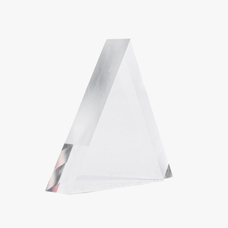 Triangle Acrylic Styling Prop Block 8cm/3.1" For Photography & Flat Lays (DEMO STOCK)