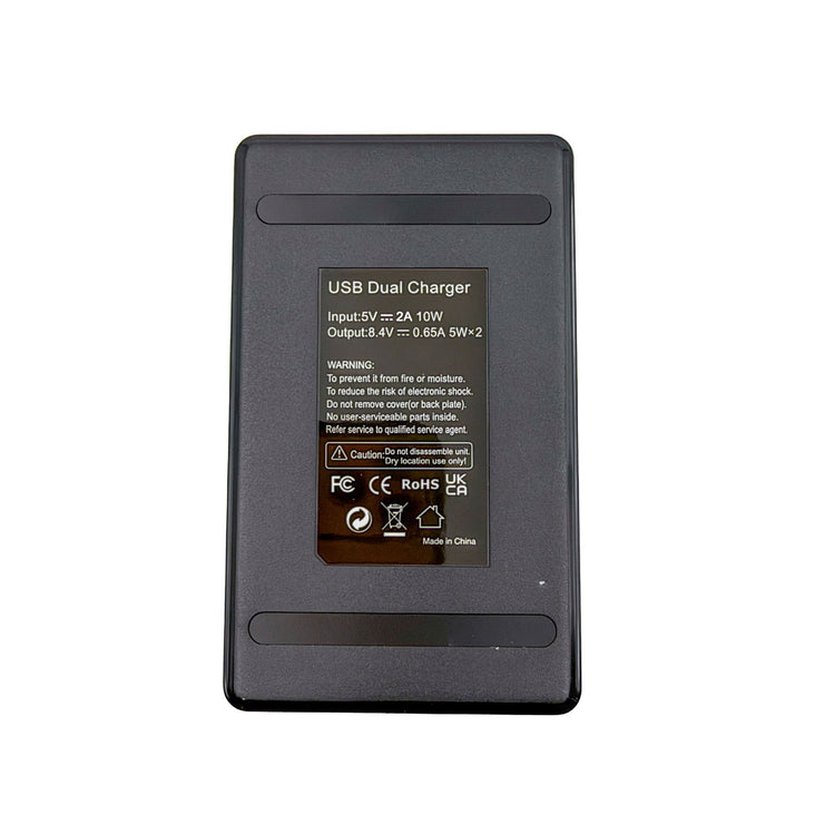 USB Dual-Bay Sony L-Series NP-F Battery Charger (Micro-USB Edition)