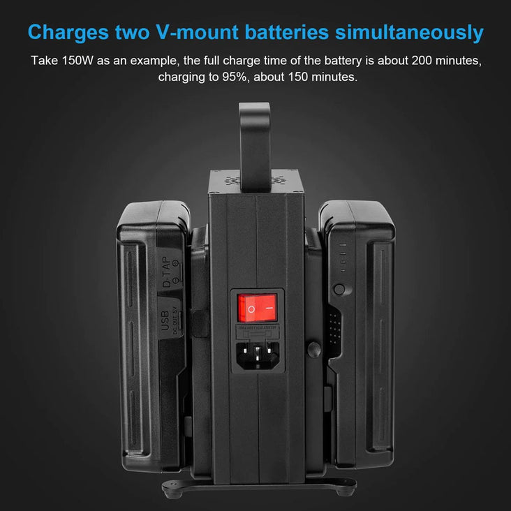 V-Mount V Lock BP-2CH Battery Dual Channel Fast Charger