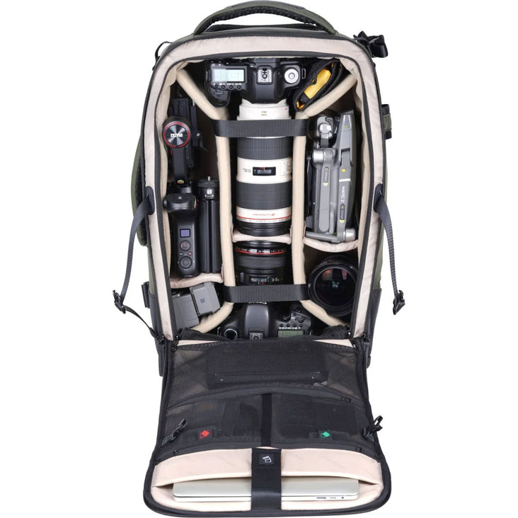 Vanguard VEO Select 58T 4-Wheel Roller Camera Backpack (Black)