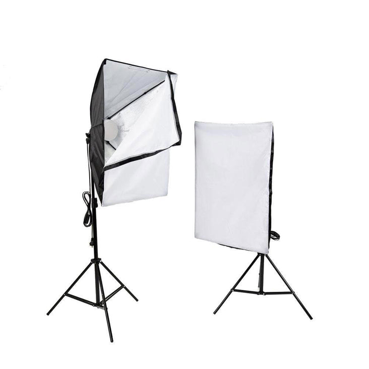 Volkwell Dual RGB LED Softbox Lighting Kit with Remote (E27 Bulb)