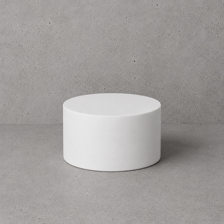 Spectrum PRINT.PROPS Styling Photography Prop - Cylinder - 100x100x60mm (Matte White)