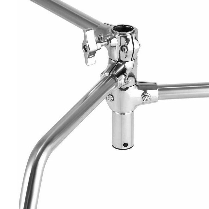 Turtle Base Rigging Xlite Turtle Base C-Stand Silver With Arm & 2 Grip Heads – Hypop
