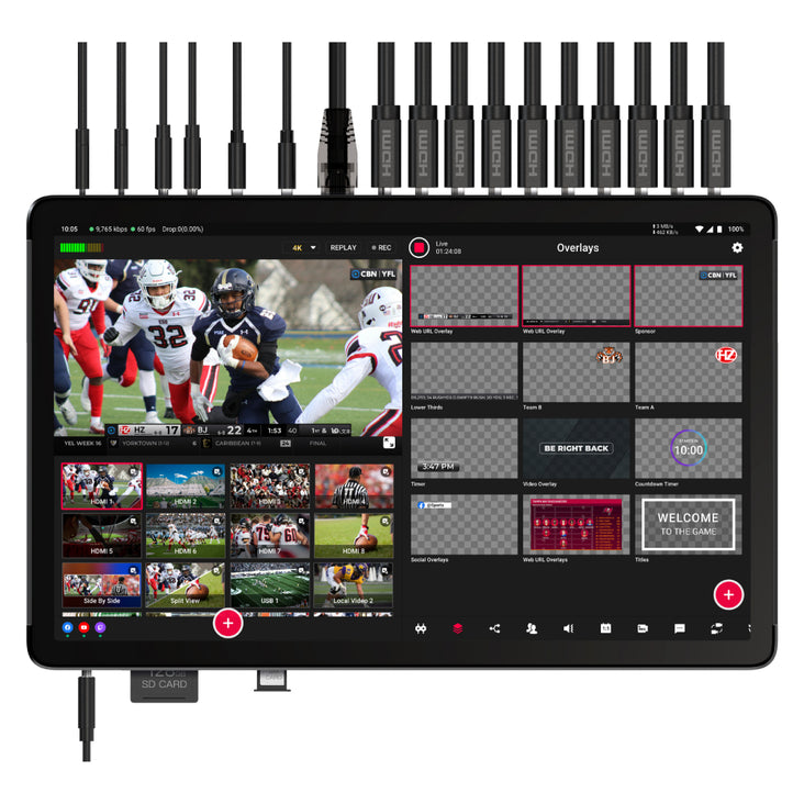 YoloBox Extreme Live Streaming Tablet 11.2" Screen with up to 8 HDMI Inputs
