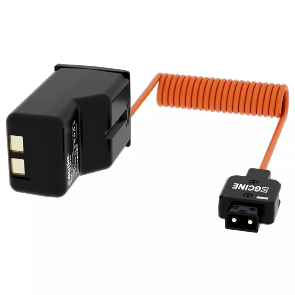 ZGCINE D-Tap To Lemo 2Pin Power Cable - 60cm Orange Braided Cable For RED/ARRI/SONY Cameras