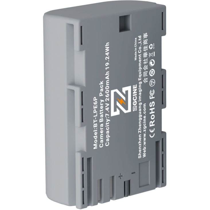 ZGCine LP-E6P Camera Battery (2600mAh)