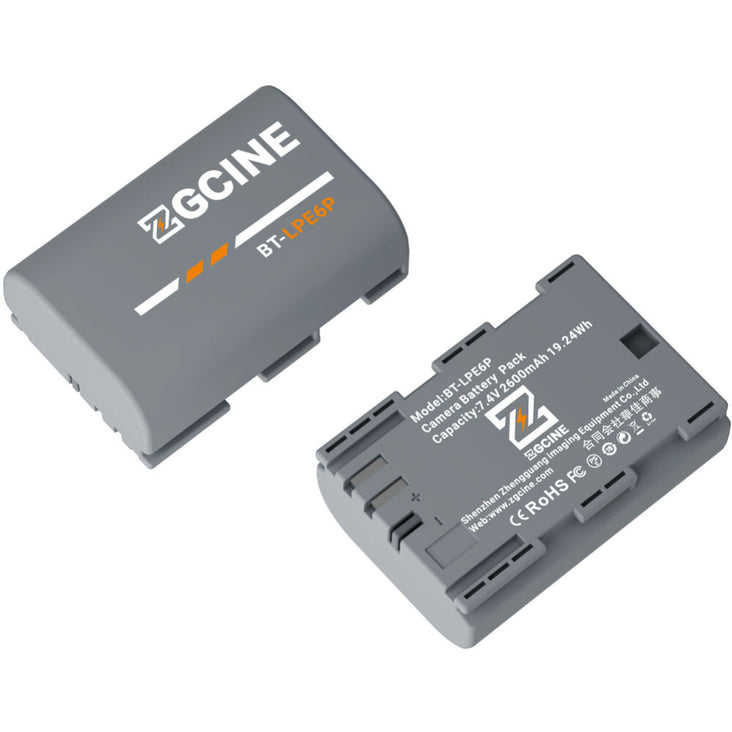 ZGCine LP-E6P Camera Battery (2600mAh)