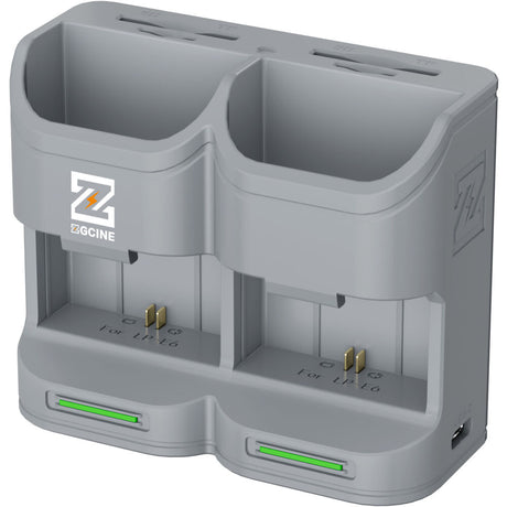 ZGCine PC2-LPE6 Travel Charging Case for Canon LP-E6/N/NH/E6P Batteries (Grey)