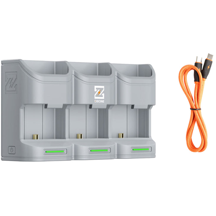 ZGCine PC3-LPE6 Travel Charging Case for LP-E6/N/NH/E6P Batteries (Grey)