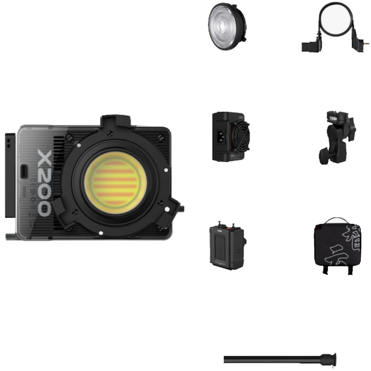 Zhiyun MOLUS X200 200W COB Light - Combo Kit