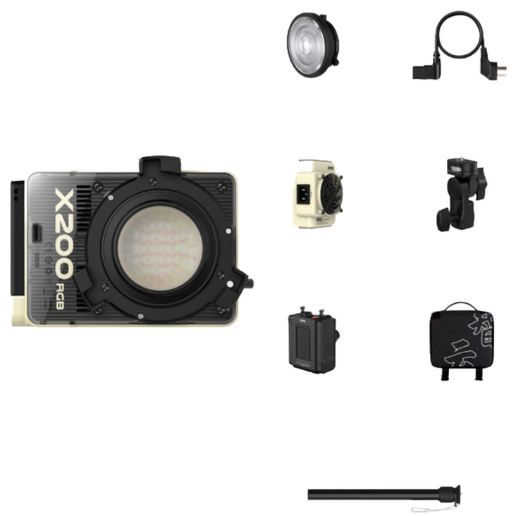 Zhiyun MOLUS X200 200W RGB COB Light - Combo Kit