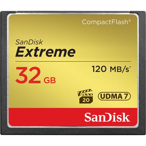 SanDisk EXTREME®COMPACT FLASH® CARDS Read 120MB/s Write Speed 800x