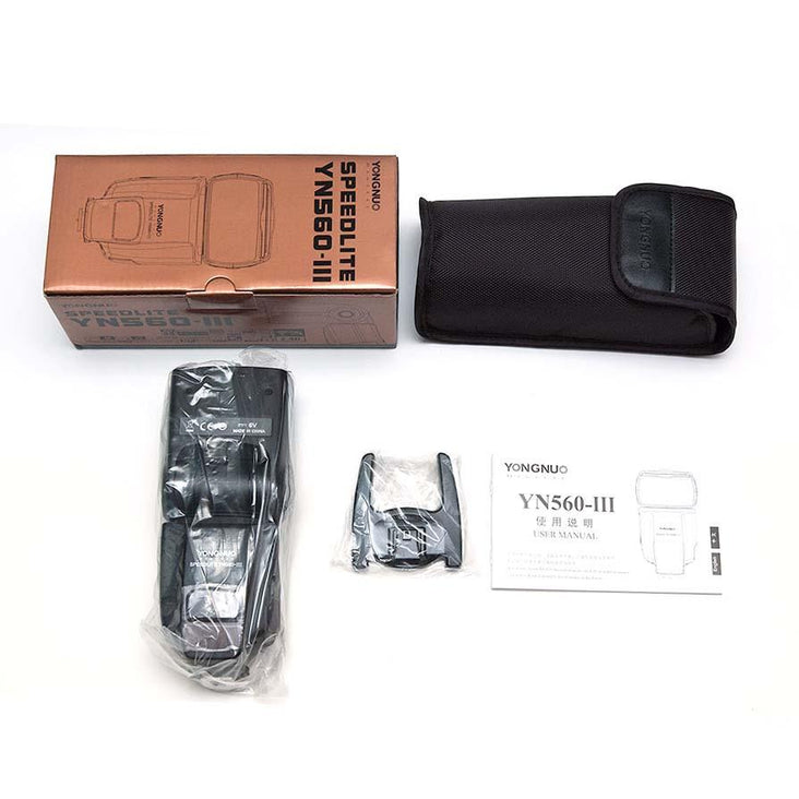 Yongnuo YN-560 III Flash Speedlite - Universal mount for Canon and Nikon