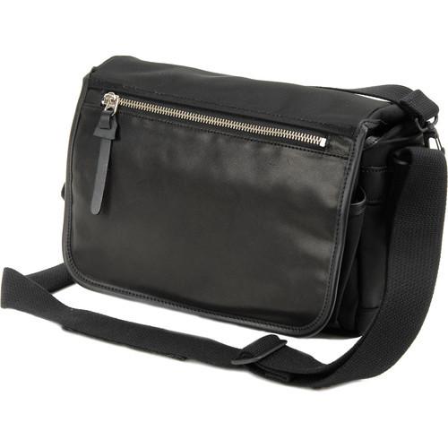 Artisan & Artist GCAM-7200 Leather Nylon Camera Bag (BLACK)