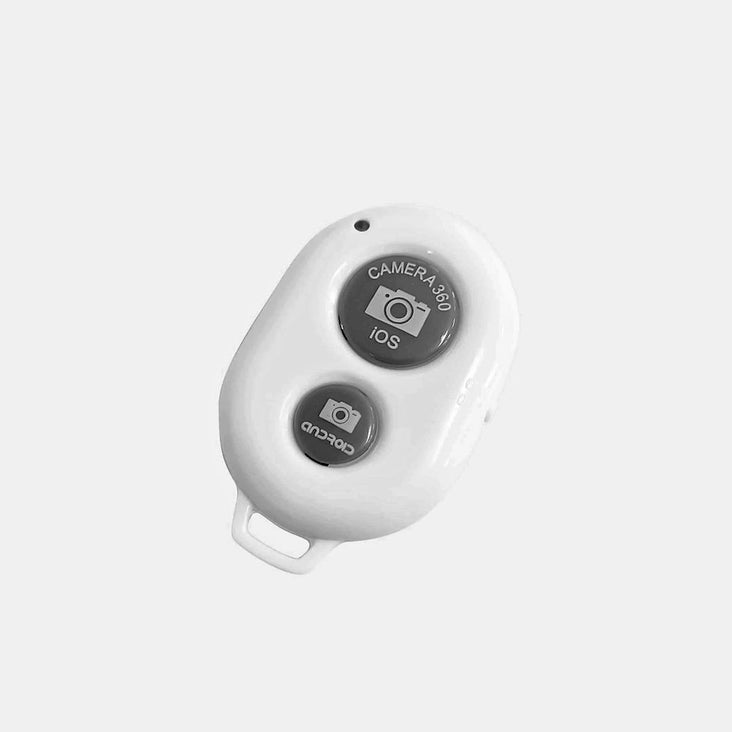 White Bluetooth Remote Control Mobile Shutter for iPhone/iPad/Smartphones/Tablets
