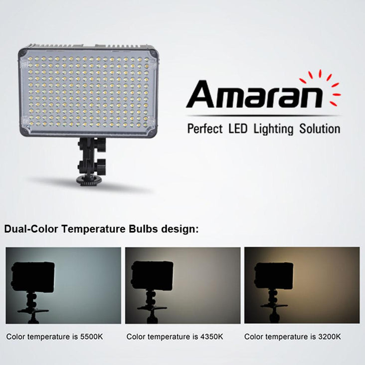 Aputure Amaran Portable AL-198C 198 LED Video Light Colour Temp Control