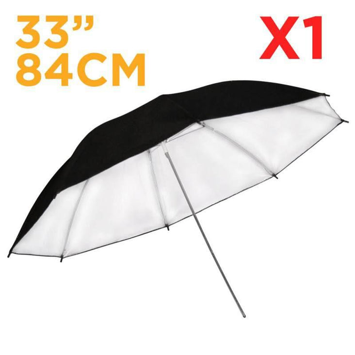 Hypop Standard Black/Silver Reflector Umbrella (36"/91cm)