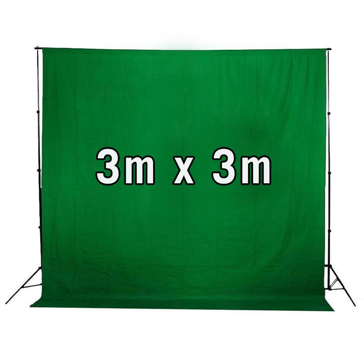 Complete Photography & Videography Kit with 3 Cotton Muslins Backdrop