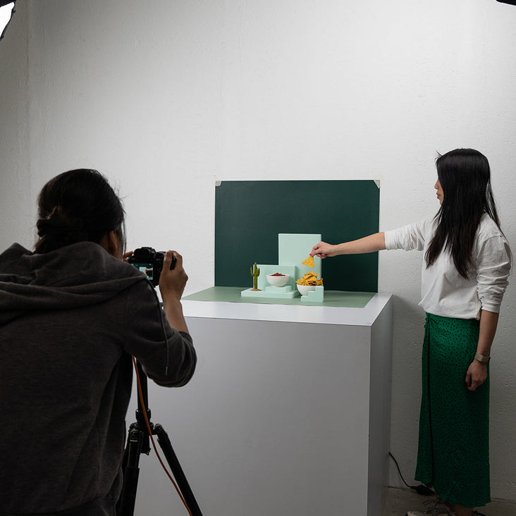 5 Piece Geometric Foam Styling Prop Set for Photography (Pastel Green ...