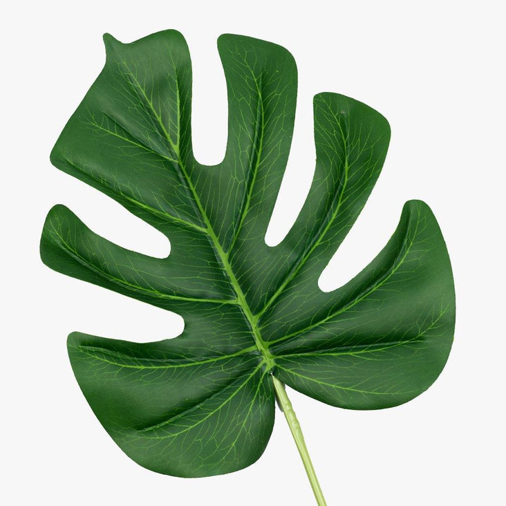 Artificial 58cm Monstera Textured Leaf Stem Photography Styling Prop