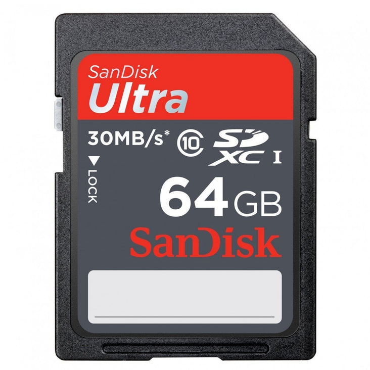 SanDisk ULTRA® CLASS 10 SDHC/ SDXC CARDS Read 30MB/s Write Speed 200x