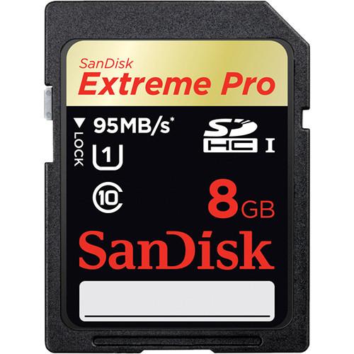 SanDisk EXTREME® PRO SDHC CLASS 10 CARDS Read 95MB/s Write Speed 633x