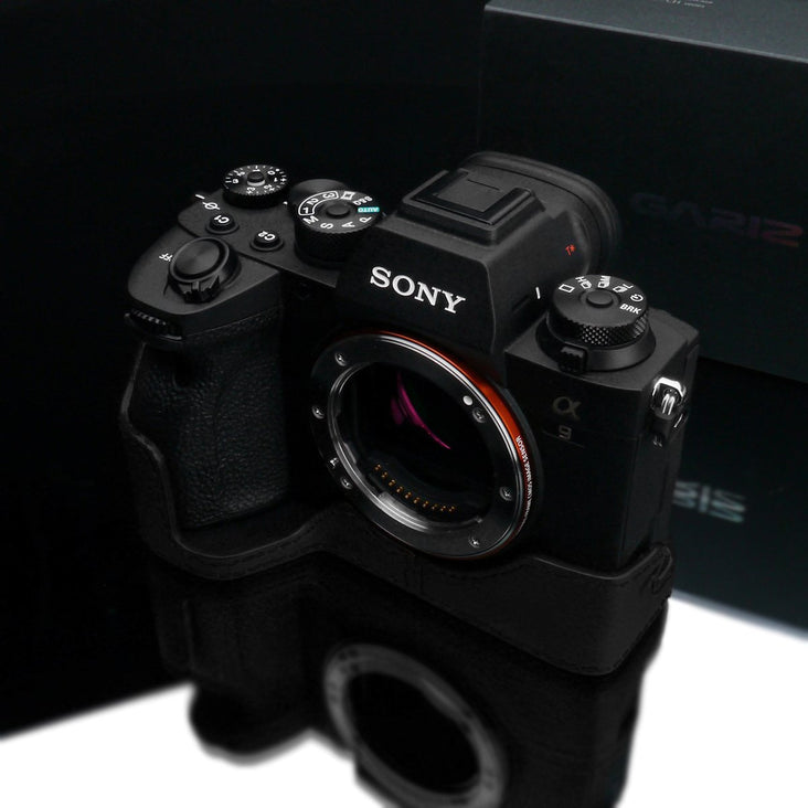 Gariz Black XS-CHA9IIBK Genuine Leather Half Case for Sony A9II