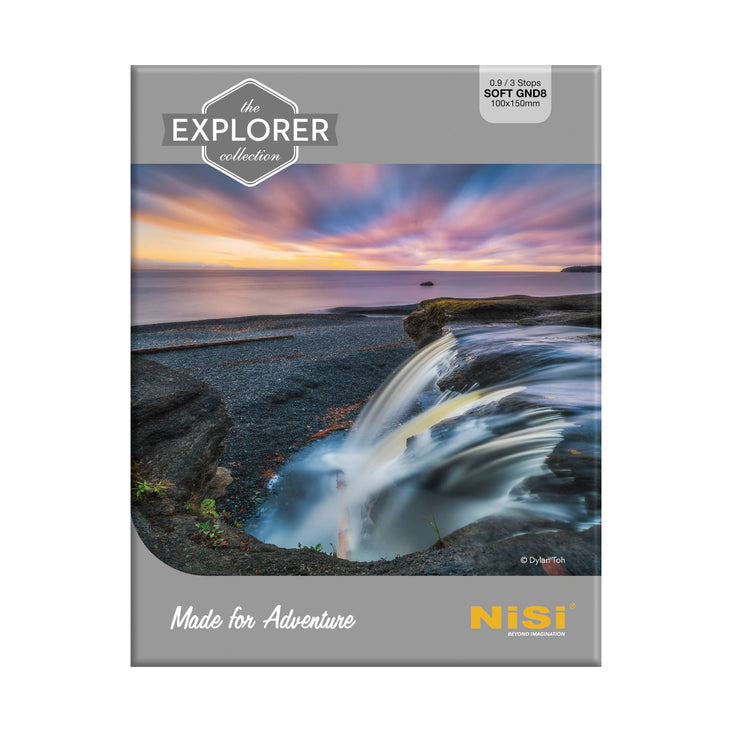 NiSi Explorer Collection 100x150mm Nano IR Soft Graduated Neutral Density Filter – GND8 (0.9) – 3 Stop