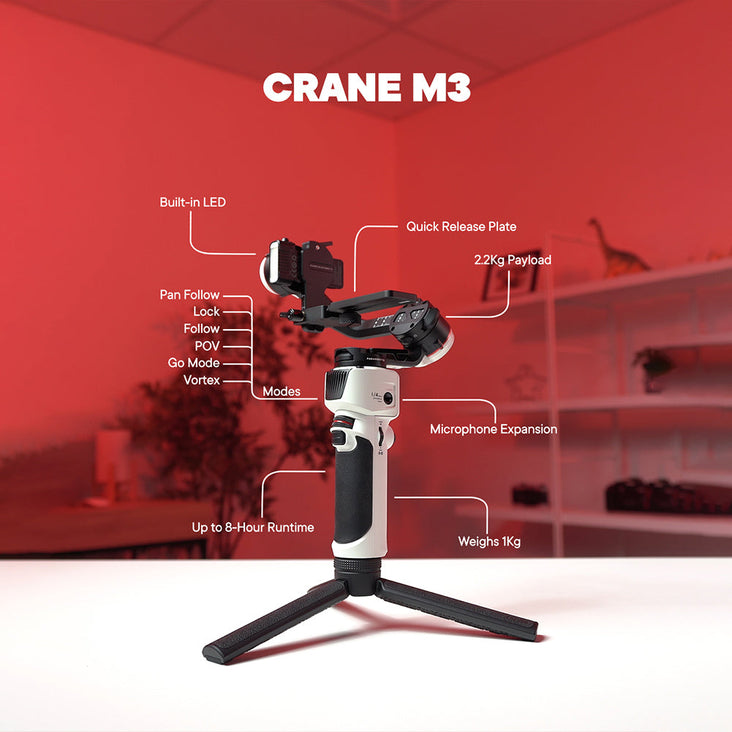 Zhiyun-Tech CRANE-M3 3-Axis Handheld Gimbal Stabiliser (Combo Kit)