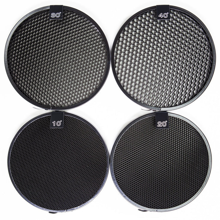 Hypop 7" Bowens Standard Reflector Dish SN-04 (F170×115) (Honeycomb Grid)