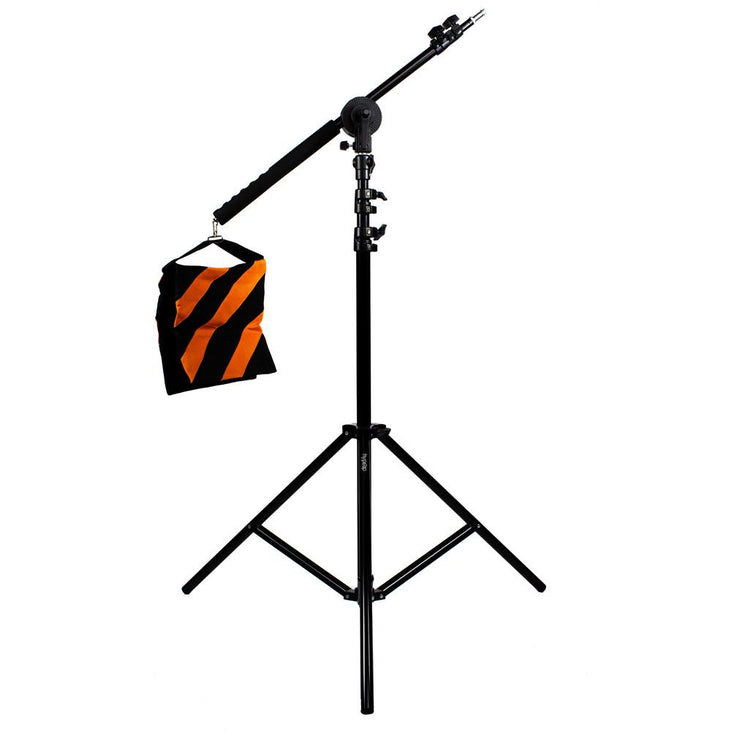 Lighting and Audio Boom Arm Set With Heavy Duty Light Stand