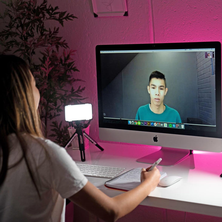 Pro LED Lighting 'Zoom' Video Conferencing Desk Kit - Single Pack - Bundle