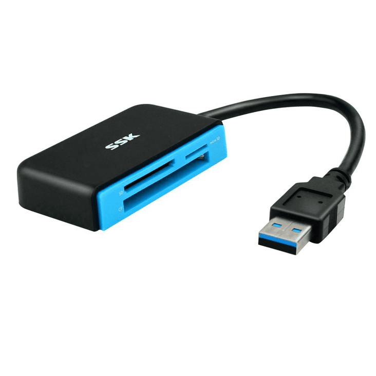 SSK USB 3.0 to CF / SD / TF / Micro SD Card Reader Adapter