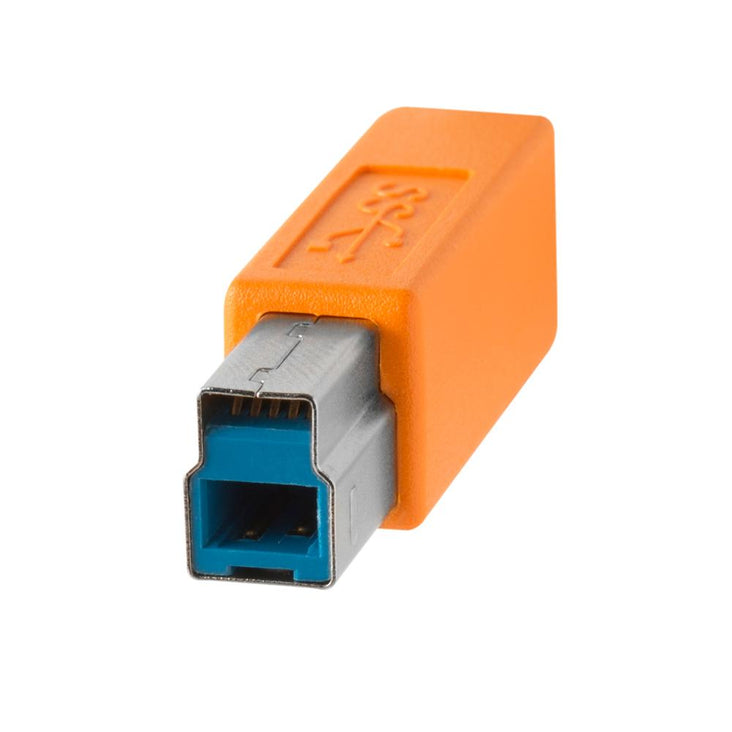 TetherPro USB 3.0 Male A to Male B 4.6m Hi-Vis Orange