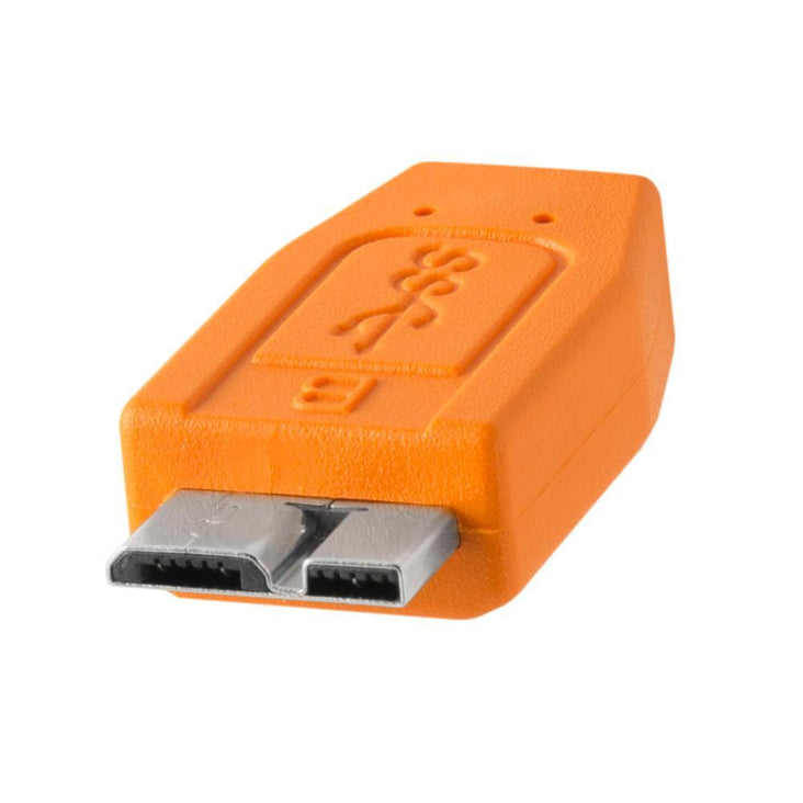 TetherPro USB 3 Male To Micro-B - 4.6m Hi-Vis Orange