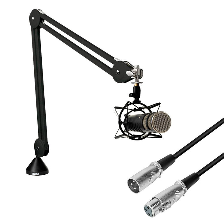 Add-On Procaster Microphone Kit (Rode Procaster Microphone, Studio Boom Arm, 3m XLR Cable) - Bundle