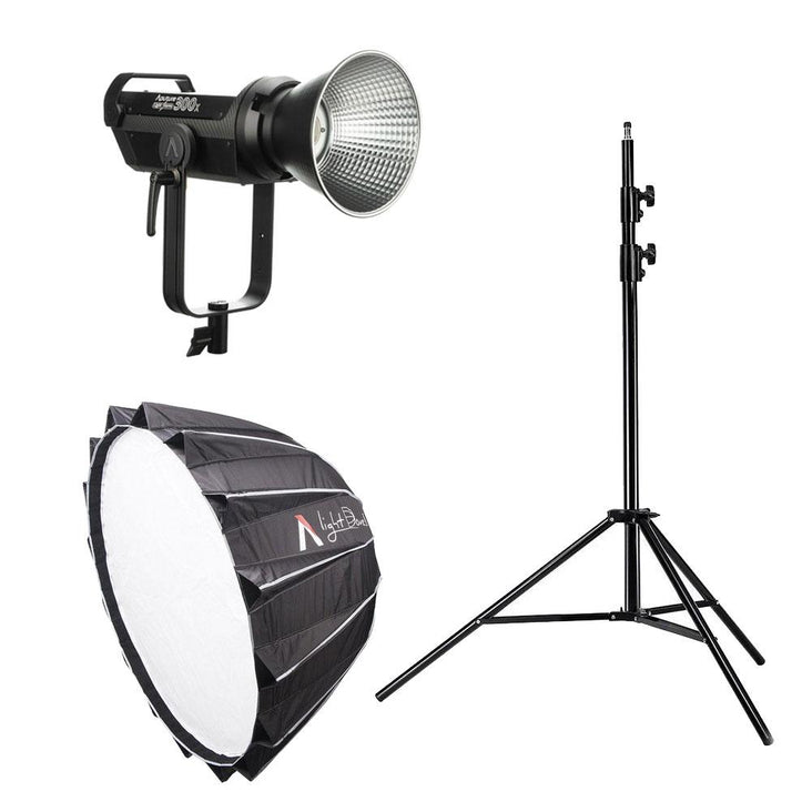 Aputure Light Storm 300X Pro Kit (Including Light Dome II Softbox and Light Stand) - Bundle