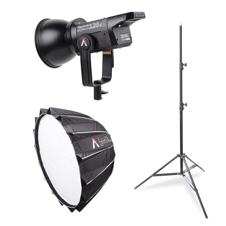 Aputure LS C120D II Pro Kit (Including Light Dome II Softbox and Light Stand)
