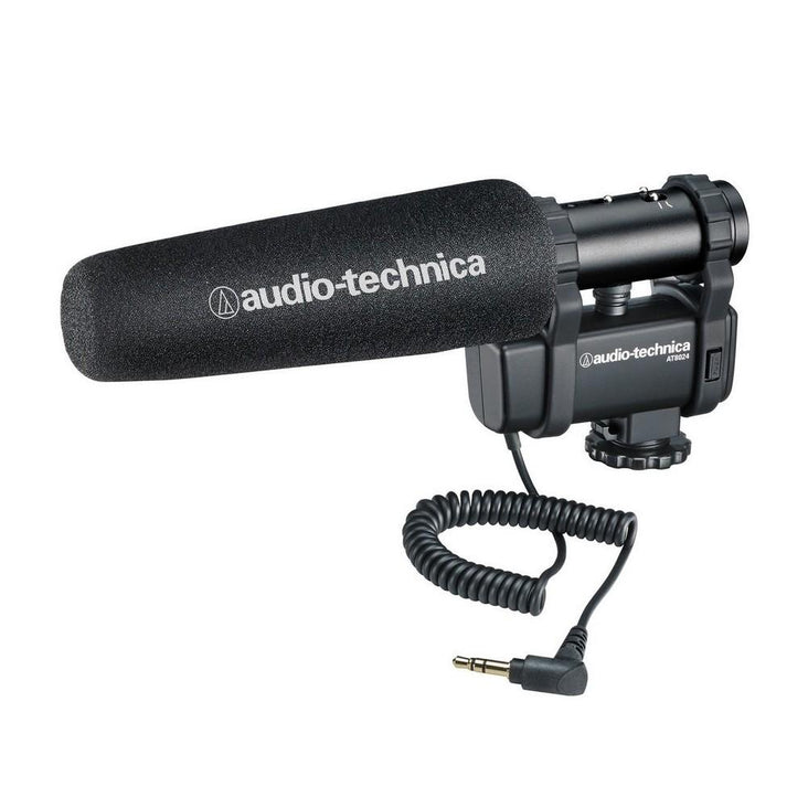Audio Technica AT8024 Stereo/Mono Camera-Mount Condenser Microphone