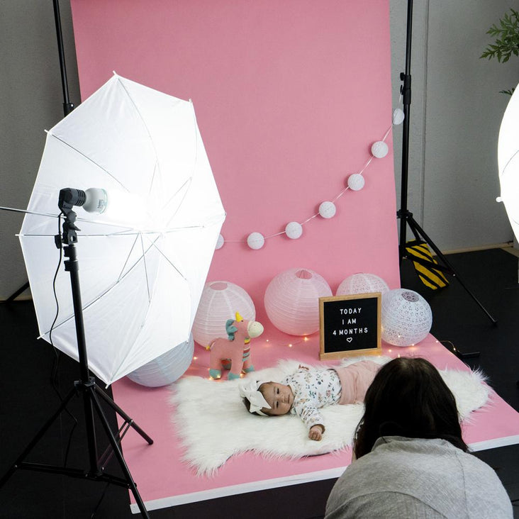 Spectrum Baby Pink Paper Roll Photography Studio Backdrop Half Width (1.36 x 10M)