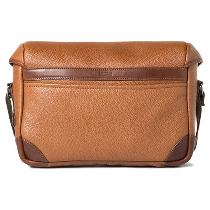Barber Shop Small Messenger "Pageboy" Camera Bag (Grained Leather, Brown)