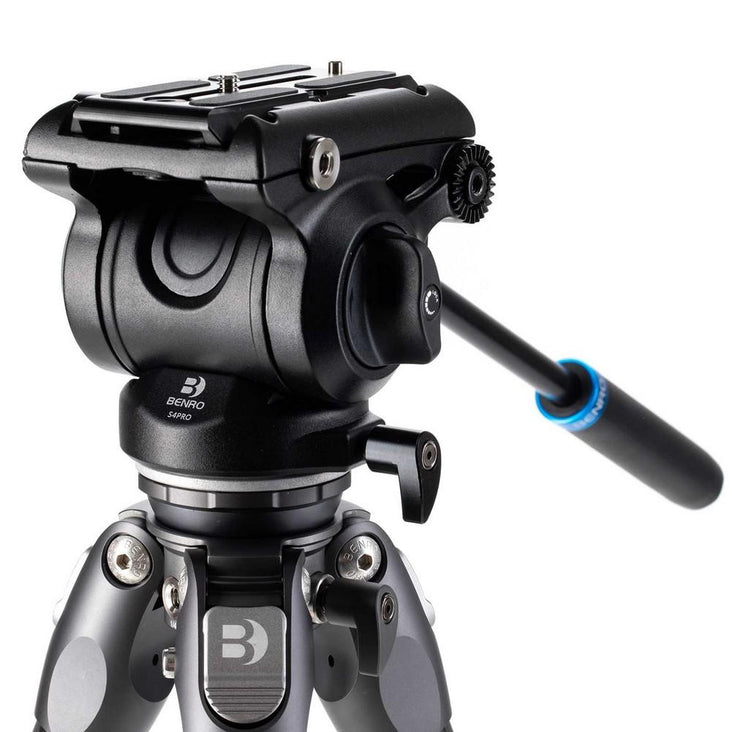 Benro Tortoise Carbon Fiber 3 Series Tripod System with S4Pro Video Head