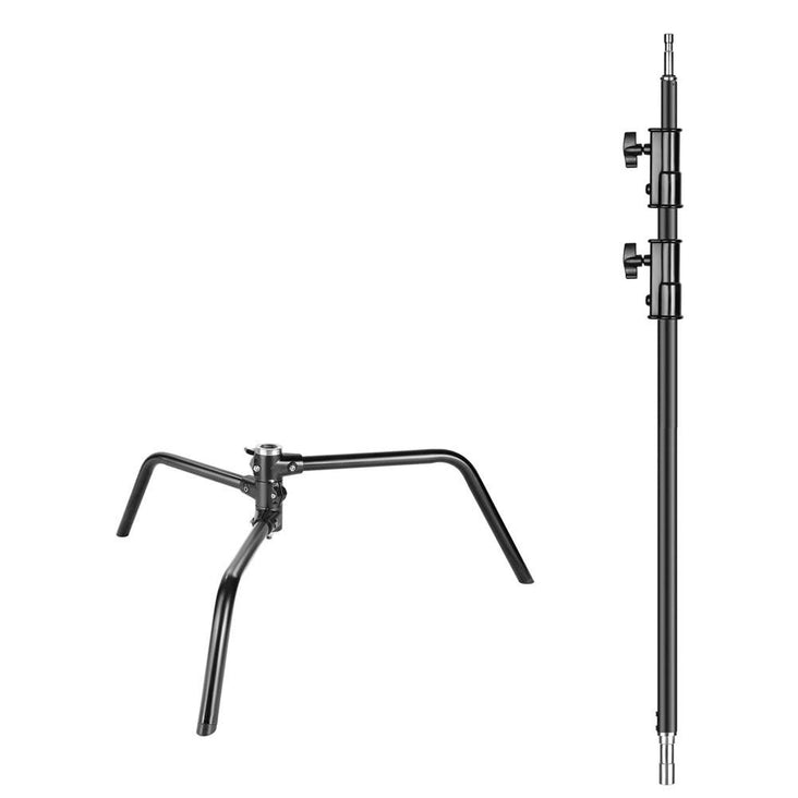 Black Heavy Duty Photographic C-Stand Stand Only (Max Load 10kg)