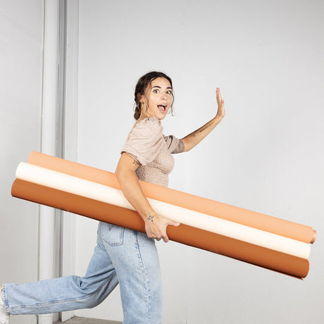 'Boho Neutrals' Collection Half Width Photography Studio Paper Backdrop Set (1.36 x 10M) - Bundle