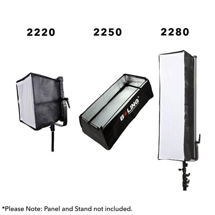 Boling LED Panel Softbox and Grid for 2220P Panel