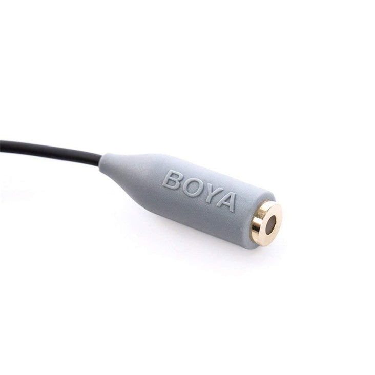 Boya BY-CIP2 3.5mm TRS to TRRS Adapter Convertor Cable for DSLR Camera Microphones to Smartphone