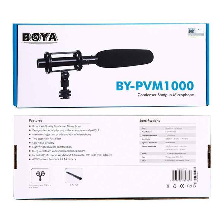 Boya BY-PVM1000 Condenser Shotgun Microphone